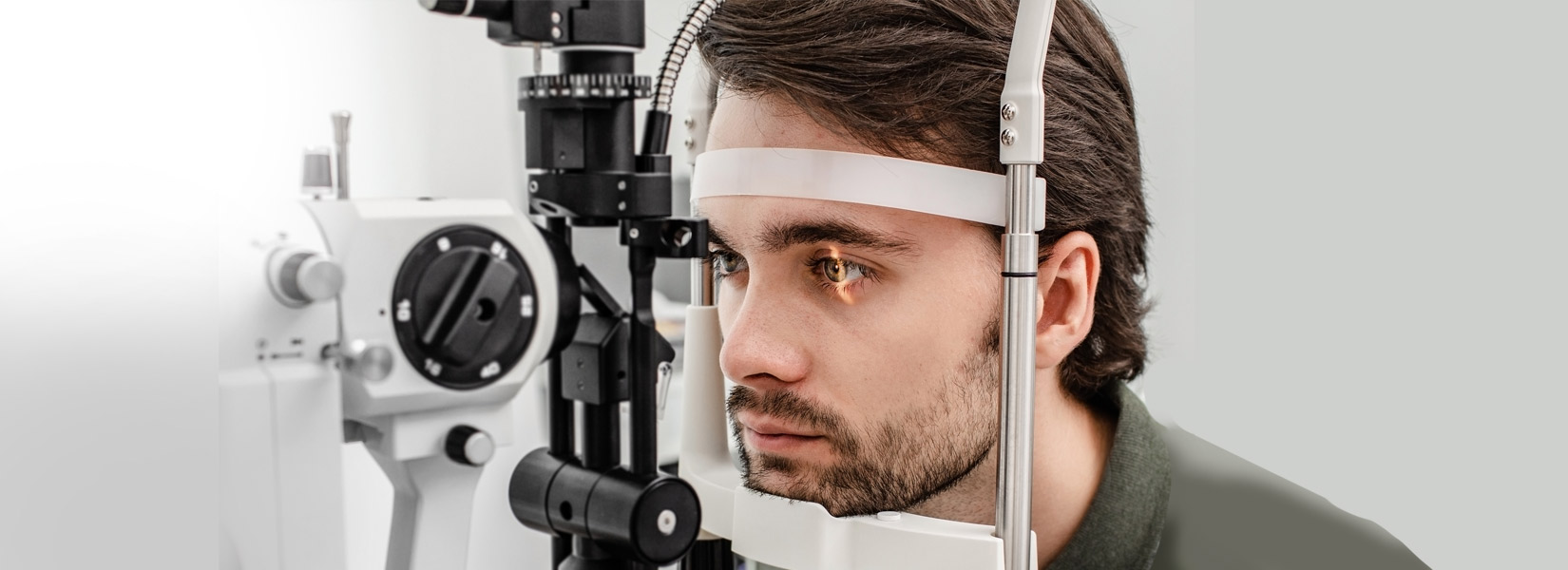 young man during eye exam in Beavercreek